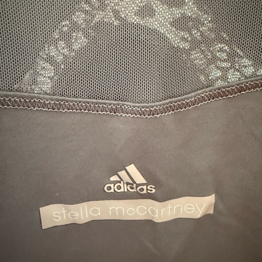 Stella McCartney + Adidas mesh workout yoga tennis gym cheetah sports bra top - Picture 8 of 15
